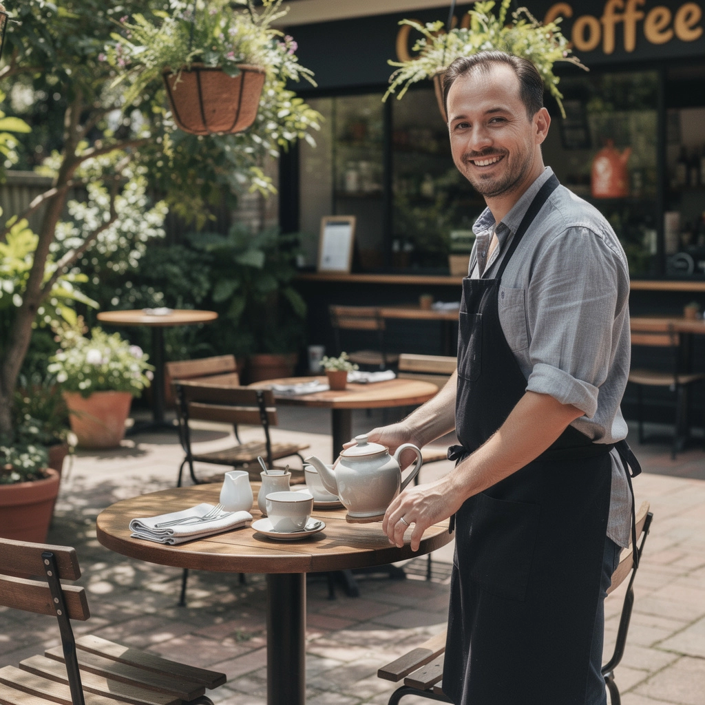 温かい飲み物を囲む友人たちのくつろいだシーン